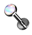 Black PVD Aura Labret Post
