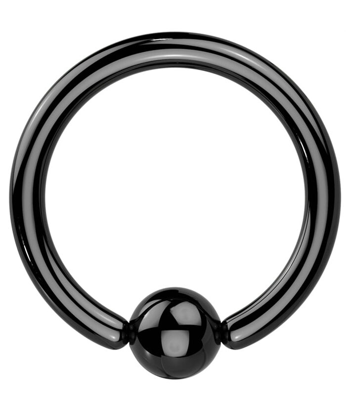 Black PVD Captive Bead Ring