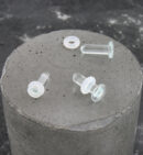 Clear Glass Labret - Flatback Retainer