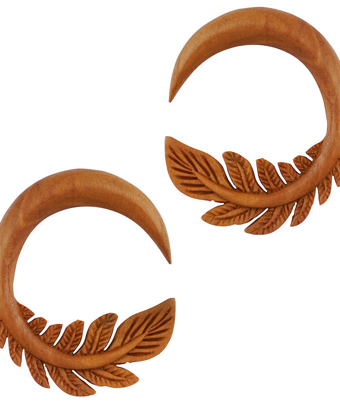 Foliage Wooden Spiral Hangers