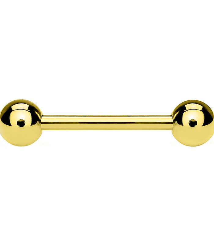 Gold PVD Stainless Steel Barbell
