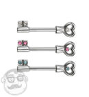 Key To Heart Nipple Ring