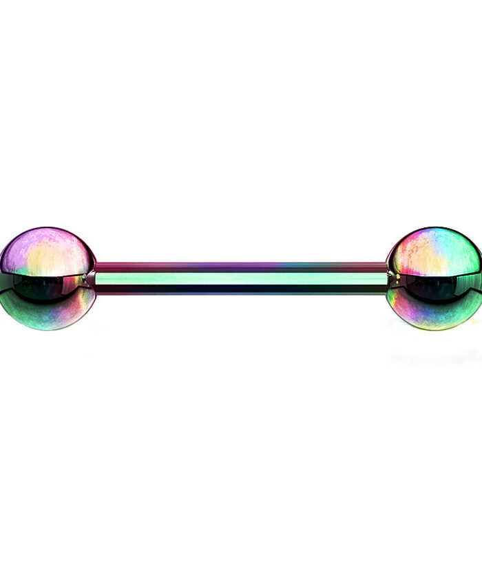 Rainbow PVD Stainless Steel Barbell