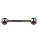 Rainbow PVD Titanium Barbell