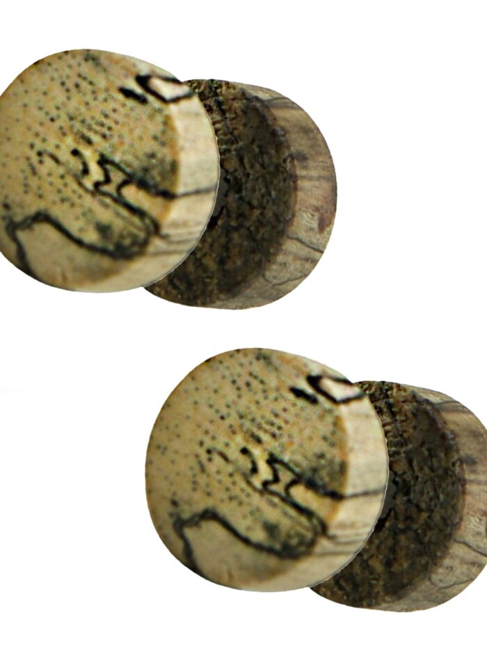 Tamarind Wood Fake Gauge Plugs