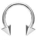 Titanium Spiked Circular Barbell
